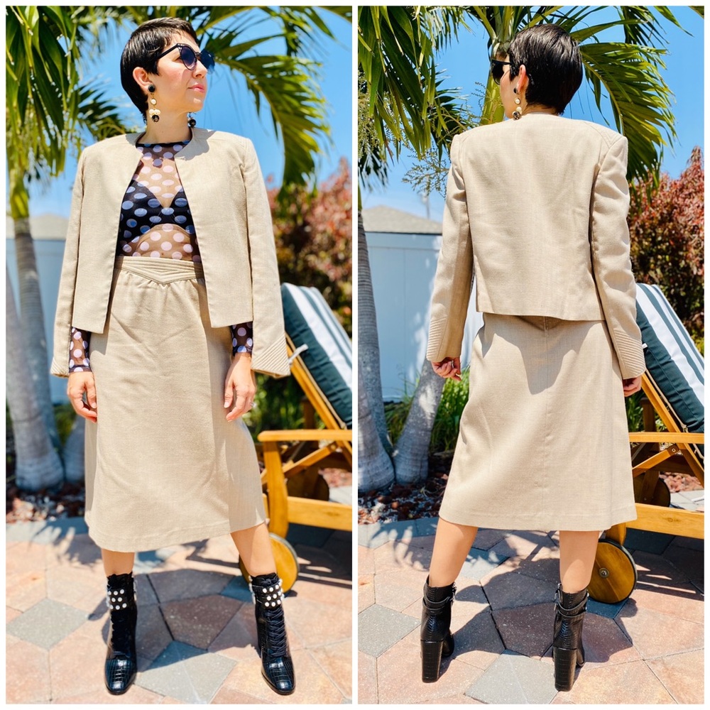 Vintage 70’s Glorious Gals New York Skirt Set